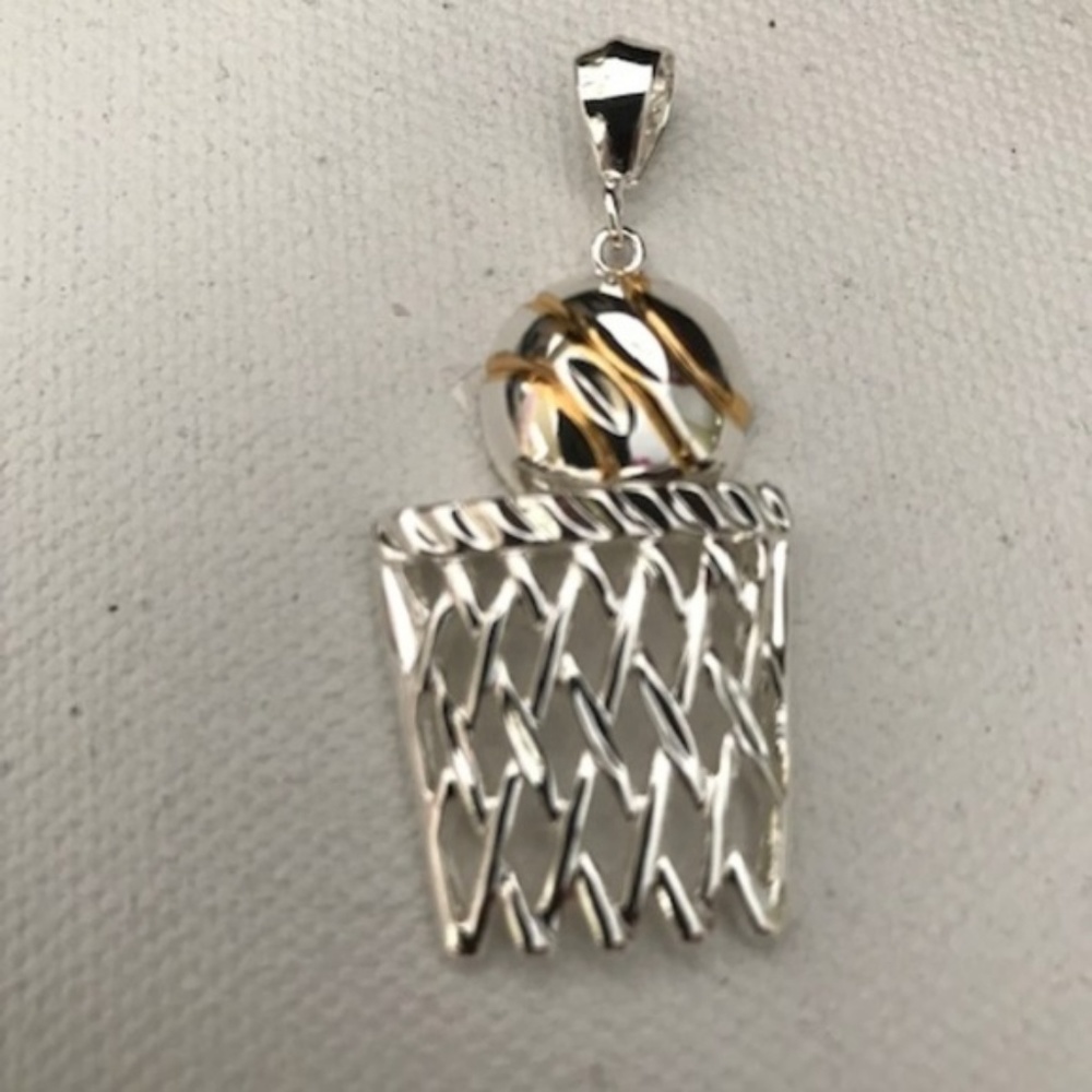 Basketball Pendant Net Player Mom Coach New